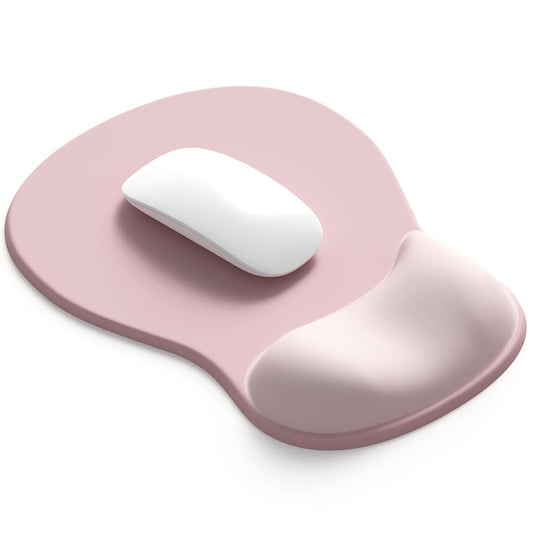ErgoComfort Gel Wrist Rest Mouse Pad-Ergonomic Office Mousepad with Wrist Support-Non-Slip, Design Desk Accessories Mat for Home&Game Decor (02Pink Serenity)