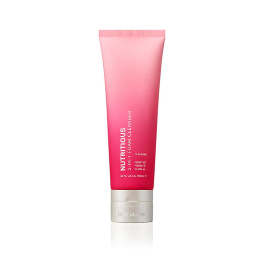 Estée Lauder Nutritious 2-in-1 Foaming Face Cleanser & Mask | Pore Minimizer, 4.2 Ounce