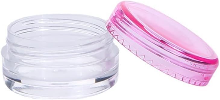 10 Pcs Multicolour Plastic Face Cream Jars Mini Lotion Containers Small Toiletries Pots Empty Refillable Makeup Container Travel Portable Cosmetic Jars for Beauty Products Refillable Containers