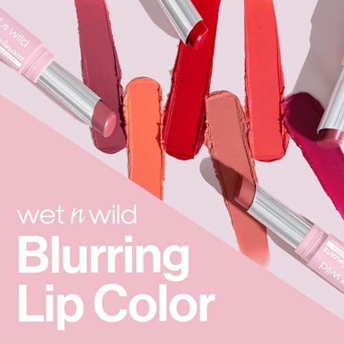 wet n wild Soft Blur Matte Lipstick, Velvety Semi-Sheer Buildable Color, Soft Matte Powdery Finish, Comfortable Wear, Vegan & Cruelty-Free - Nude for Love