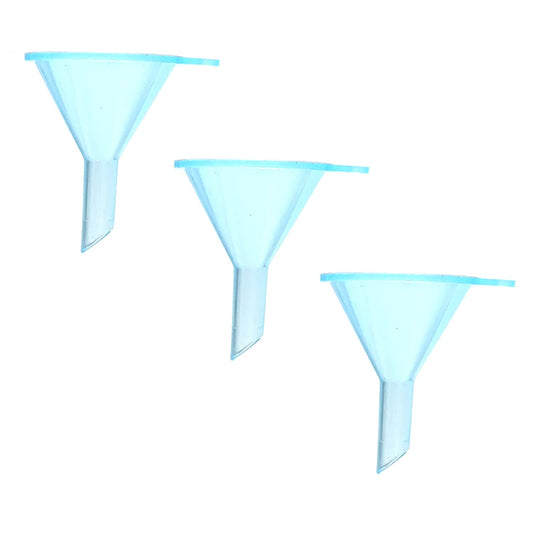 Avenoir Refillable Cosmetic Containers Funnels, Funnels for Filling Bottles of Lotion, Water, Essential Oils, Lotions, Shampoo, Conditions, Cleaning Products, 3 Blue