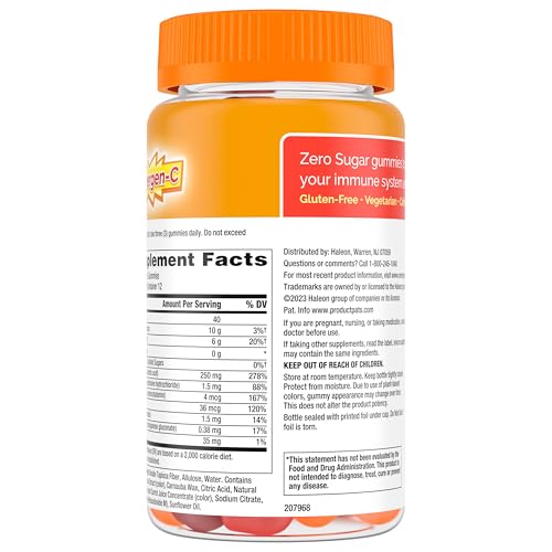 Emergen-C Zero Sugar Immune Support Adult Gummies 36 Count