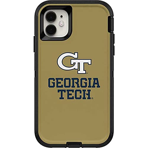 Skinit Decal Skin Compatible with OtterBox Defender iPhone 11 Case - Officially Licensed College Georgia Tech GT Design
