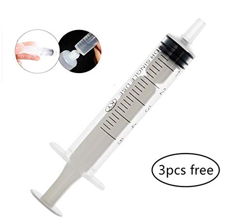 Aoshang 10Pcs 8ml Mini Refillable Empty Tubes Lip Gloss Balm Clear Cosmetic Containers Soft Tubes with 3pcs Free 5ml Plastic Syringes