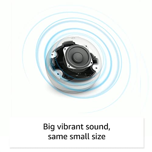 Amazon Echo Dot (newest model), Vibrant sounding Alexa speaker, Great for bedrooms, dining rooms and offices, Glacier White