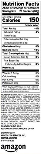 Amazon Brand - Happy Belly Original Cheese Crackers, 12.4 ounce (Pack of 1)