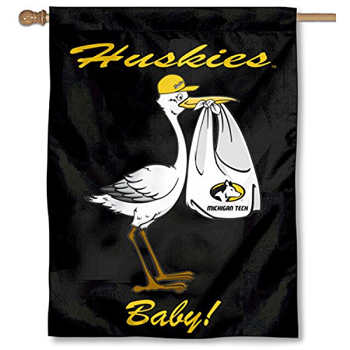 College Flags & Banners Co. Michigan Tech Huskies New Baby Gift Banner Flag