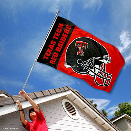 Texas Tech Large Football Helmet 3x5 College Flag