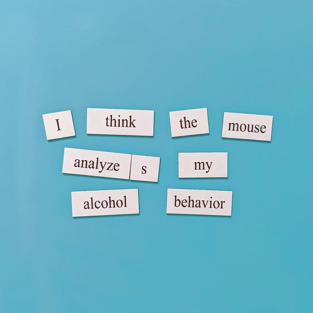 Neuroscience Word Magnets Kit - Funny Nerdy Poetry Set for College to PhD & Professional Neuroscientist- Ideal Geek Cool Tech Gift Office Refrigerator-Magnetic White Board - For STEM Students & Adults