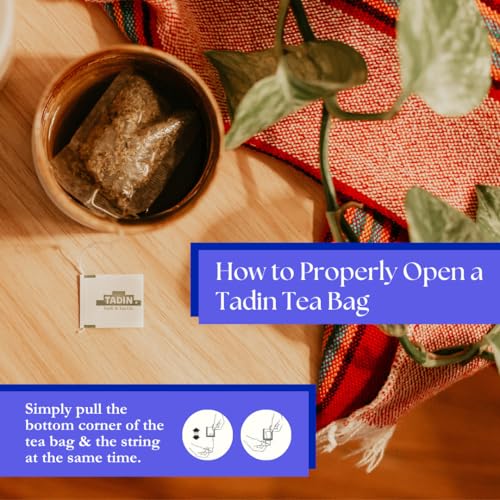 Tadin Organic Dandy Detox Tea, Dandelion Root Tea, Herbal Tea, Liver Support Tea, Organic Tea, Caffeine Free Tea, Wellness Tea, 20 Tea Bags Per Box, Pack of 6