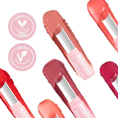 wet n wild Soft Blur Matte Lipstick, Velvety Semi-Sheer Buildable Color, Soft Matte Powdery Finish, Comfortable Wear, Vegan & Cruelty-Free - Nude for Love