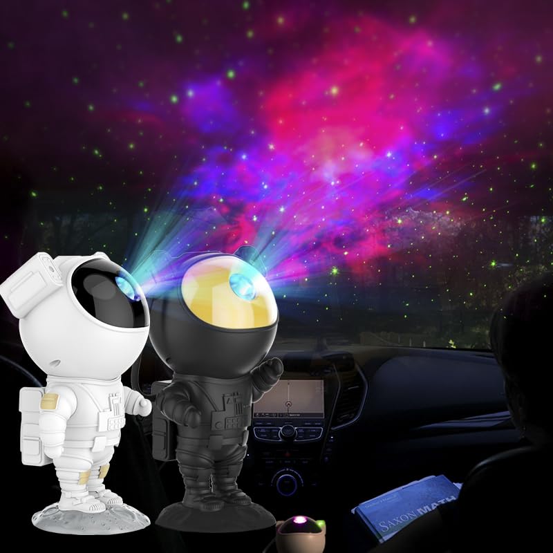 SFOUR Astronaut Galaxy Projector Night Light，Lights for Bedroom,Kids Room Decor Aesthetic, Adjustable Head Angle,Gift for Kids Adults Home Party Ceiling Decor，Christmas Gift