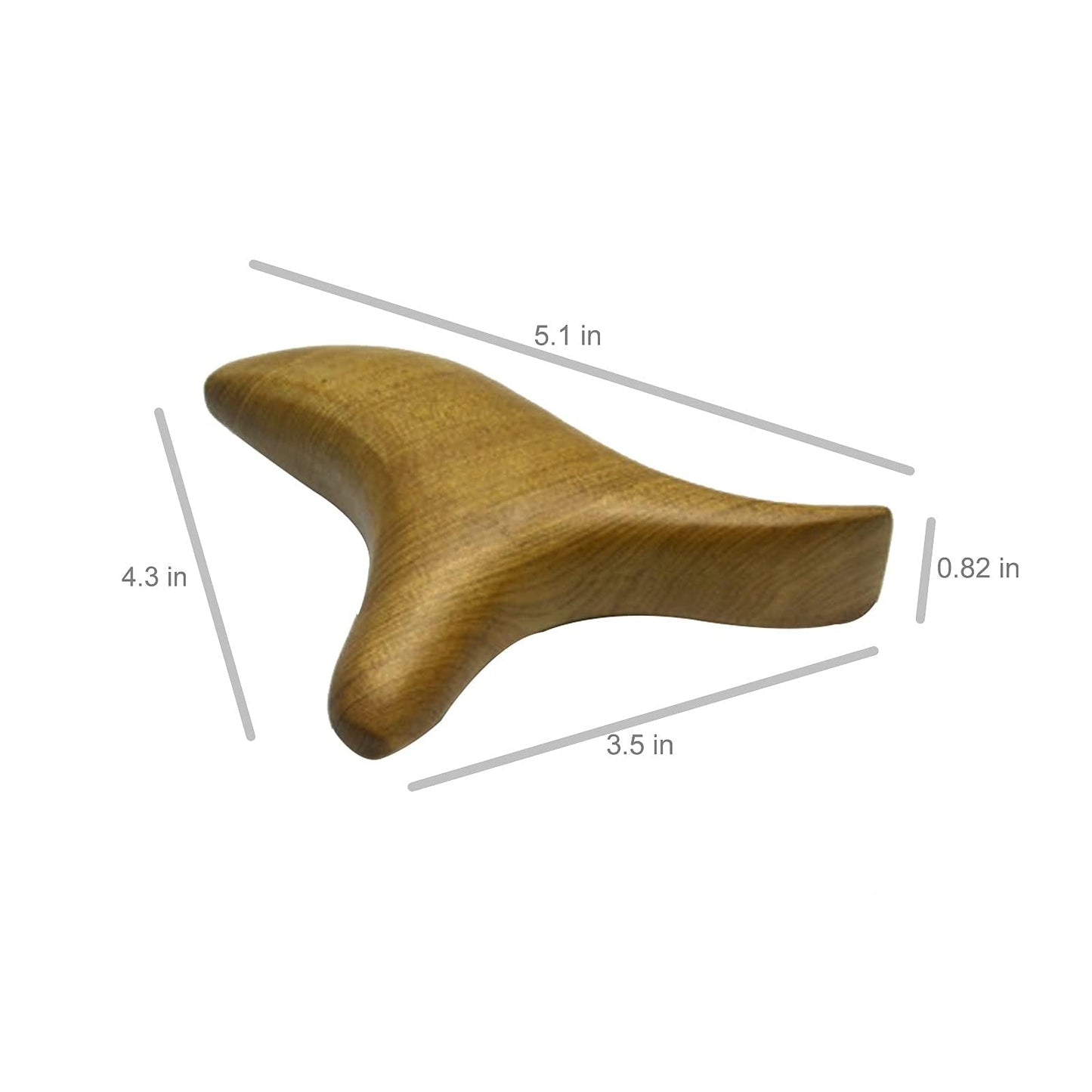 Broman Reflexology Tools, Wood Therapy Massage Tools, Widely Used as Head Neck Hand Waist Calf Leg Foot Massager, Small Tool but High Usefulness – Triangle Massager