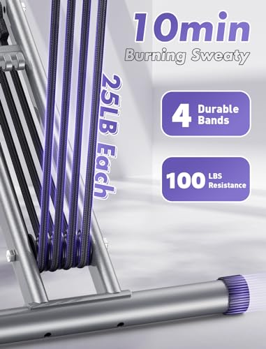 Sportsroyals Squat Machine for Home,Rodeo Core Exercise Machine,330lbs Foldable,Adjustable 4 Resistance Bands,Ride & Rowing Machine for Botty Glutes Butt Thighs,Ab Back/Leg Press Hip Thrust