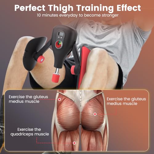 Inspack Thigh Master Workout Equipment, Women/Men Kegel Exercise Pelvic Floor Muscle Strengthening Repair Device, Hip Dip Corrector Abductor Pilates Machine，Inner Thigh/Butt/Leg Slimmer Excerciser