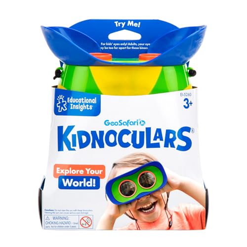 Educational Insights GeoSafari Jr. Kidnoculars - Binoculars for Kids Ages 3+, STEM and Outdoor Toys for Toddlers, Gifts for Toddlers, Educational Toys for Kids
