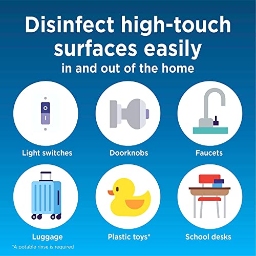 Clorox Cleaning Bundle Disinfecting Mist Lemon and Orange Blossom Scent (1 Spray Bottle & 1 Refill, 16 Fl Oz Each) Disinfecting Wipes (3-Pack, 75ct Each)