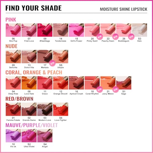Oulac Moisturizing Shine Brown Red Lipstick for Women - 2 in 1 Glossy Brown Tinted Lip Balm, Hydrating Winter Lipstick for Dry Lips,Shine Juicy Finish Vegan 2.2g/0.07oz (03)
