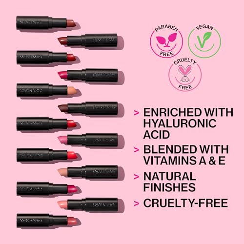 wet n wild Mega Last Matte Lip Color, Semi Matte Hyaluronic Acid Infused, Long Lasting Full Coverage for a Nourishing Pout, Cruelty-Free & Vegan - Wine Room