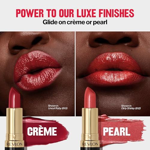 Revlon Super Lustrous Lipstick, Creamy Formula For Soft, Fuller-Looking Lips, Moisturized Feel, 808 Dirty Shirley, 0.15 oz