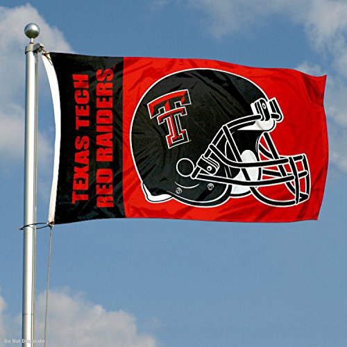 Texas Tech Large Football Helmet 3x5 College Flag