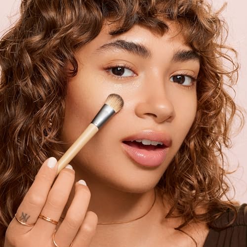 EcoTools Precision Concealer Makeup Brush, For Concealing Under Eyes & Imperfections, Sculpt Skin, Works With Liquid & Cream Makeup, Synthetic Bristles, Cruelty-Free & Vegan, 1 Count