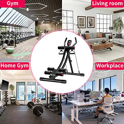 Fitlaya Fitness AB Workout Equipment Home Gym Exercise Equipment Abdominal Exercise Fitness Equipment with Resistance Bands red02