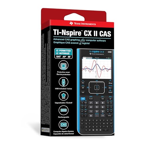 Texas Instruments TI-Nspire CX II CAS Color Graphing Calculator with Student Software (PC/Mac)