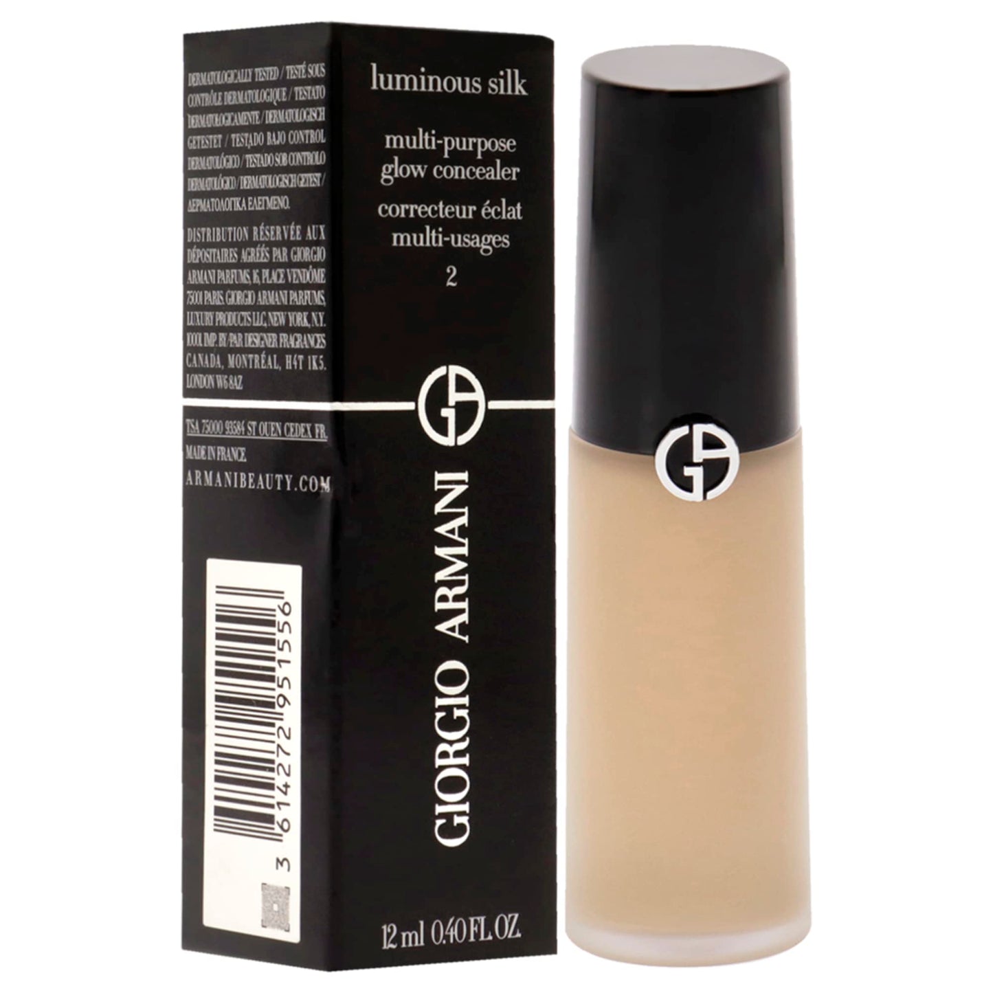 Luminous Silk Concealer - 2 Very Fair Neutral by Giorgio Armani for Women - 0.40 oz Concealer