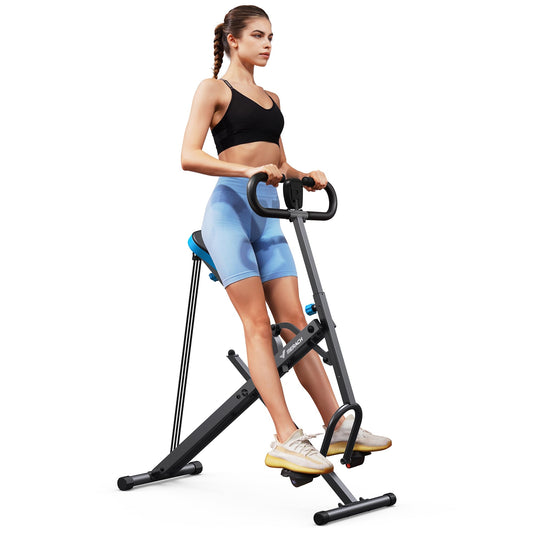 Squat Machine, MERACH R07 2 in 1 Squat Rowing Machine, Easy Setup & Foldable Exercise Equipment, Glute Trainer Machine, Glutes & Leg Home Workout Machine
