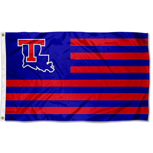 College Flags & Banners Co. Louisiana Tech Bulldogs Stars and Stripes Nation Flag