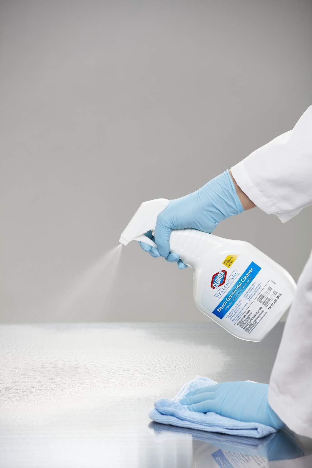 Clorox Healthcare Bleach Germicidal Cleaner Refill, 128 Fluid Ounces, Pack of 4 (Package May Vary)
