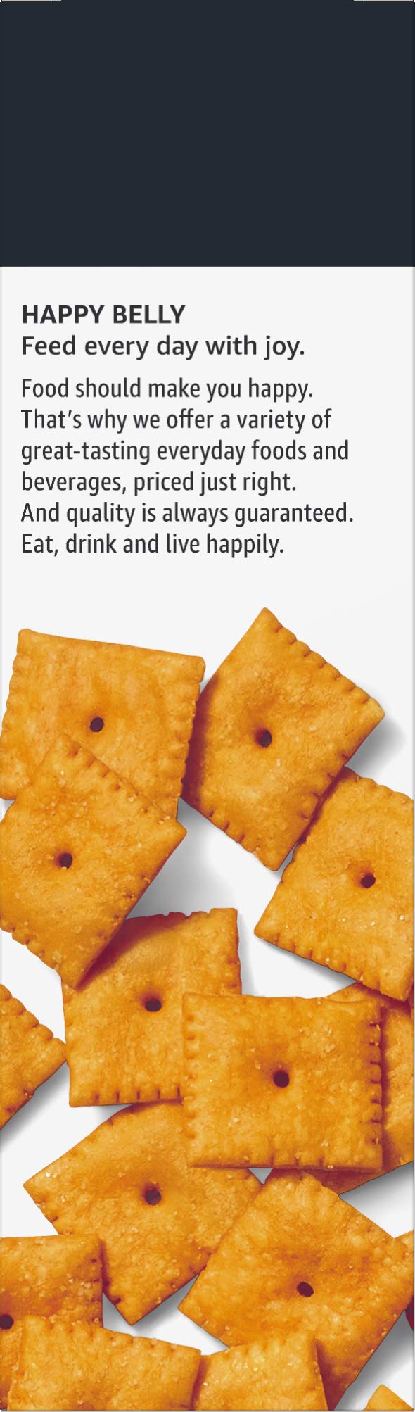 Amazon Brand - Happy Belly Original Cheese Crackers, 12.4 ounce (Pack of 1)
