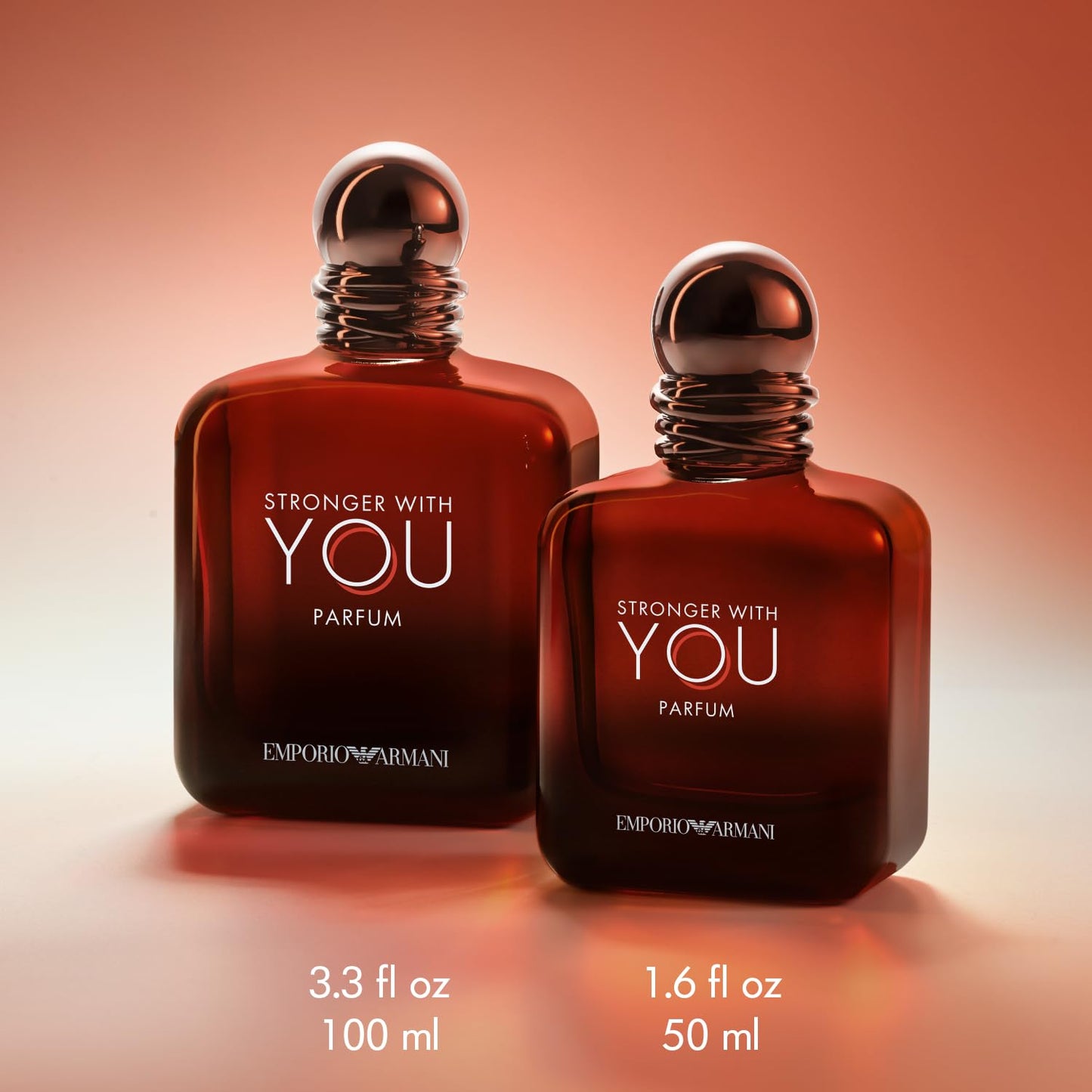 Armani Beauty - Stronger With You - Parfum - Cologne for Men - Woody & Ambery Fragrance - Rum, Bergamot, Lavendar, Cedarwood, and Vanilla Notes - 1.7 Fl Oz