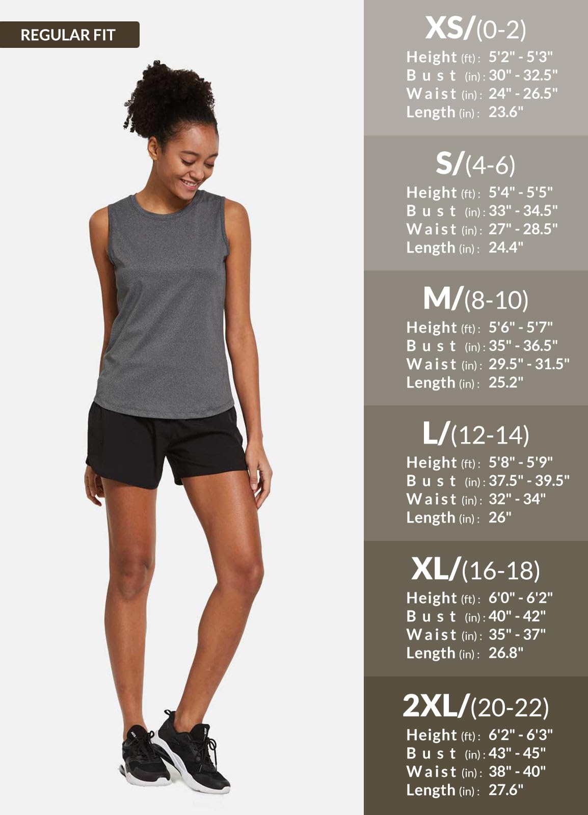 baleaf Women's Sleeveless Workout Shirts Exercise Running Tank Tops Athletic Yoga Tops Orange Size L