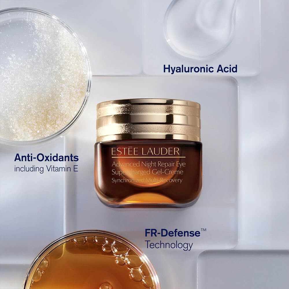 Estée Lauder Advanced Night Repair Powerful Nighttime Renewal Mini Set | 0.24 Fl Oz Serum + 0.17 Fl Oz Eye Gel-Creme Duo with Hyaluronic Acid & Peptides | Hydrating & Anti-Aging
