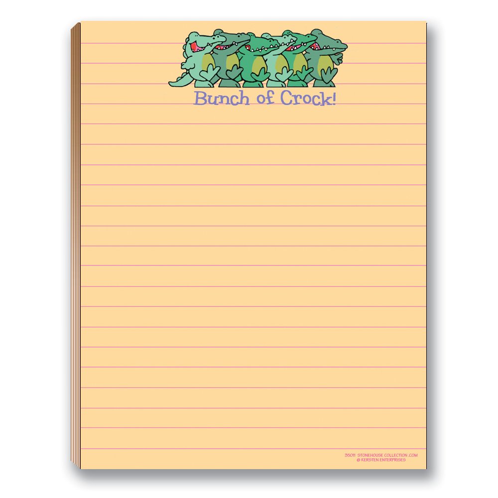 Stonehouse Collection Funny Notepads - Assorted Pack of 4 Note Pads - Funny Office Gifts for Coworkers, Women & Men - Made in USA Note Pad, 4.25 x 5.5 Inch Each - Cute Notepad & Fun Office Supplies