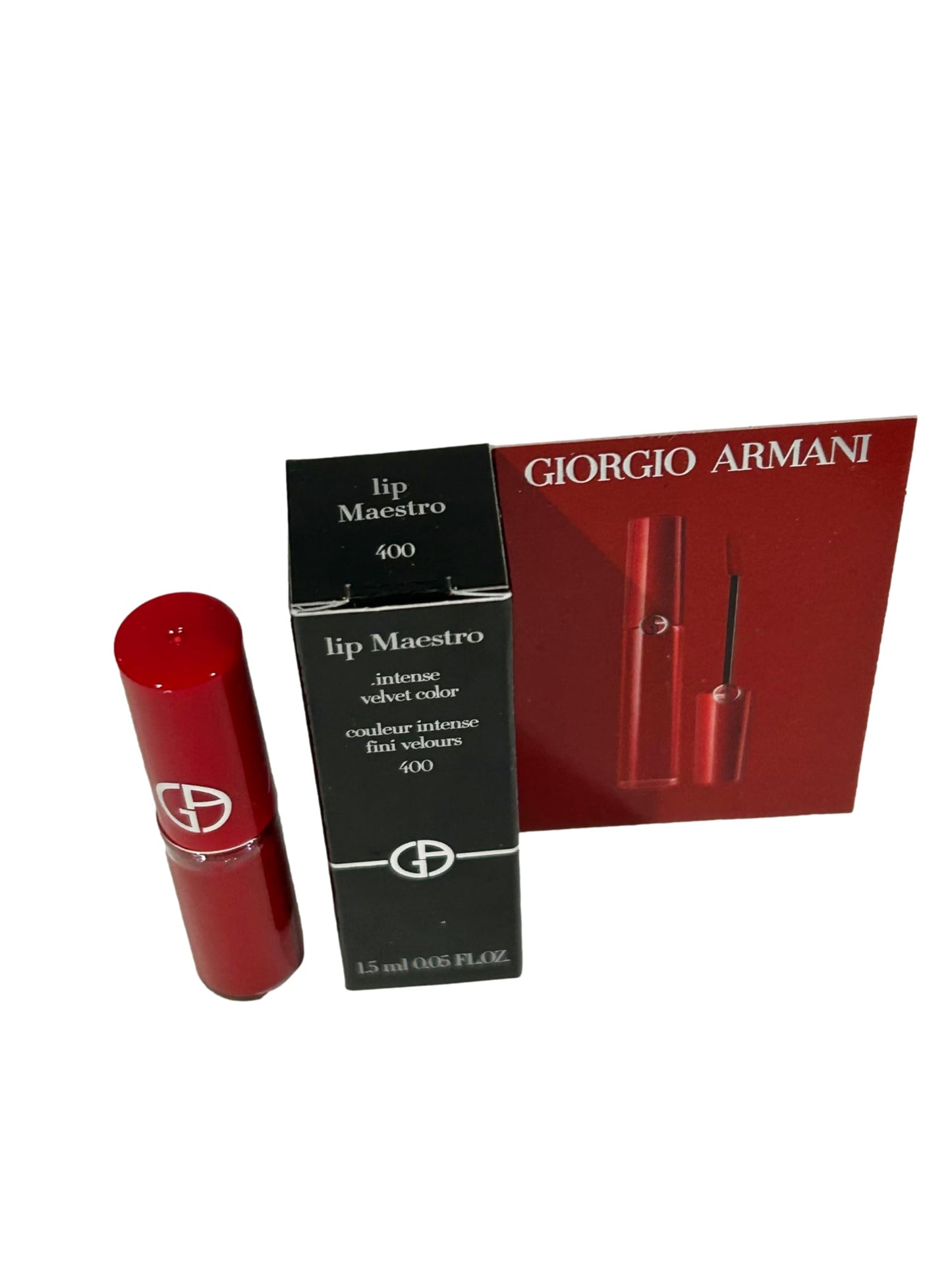 GIORGIO ARMANI Lipstick MINI LIP MAESTRO INTENSE VELVET COLOR Color # 400-1.5 ML / 0.05 oz (MINI/SMALL/SAMPLE SIZE/TRAVEL SIZE) - 7853