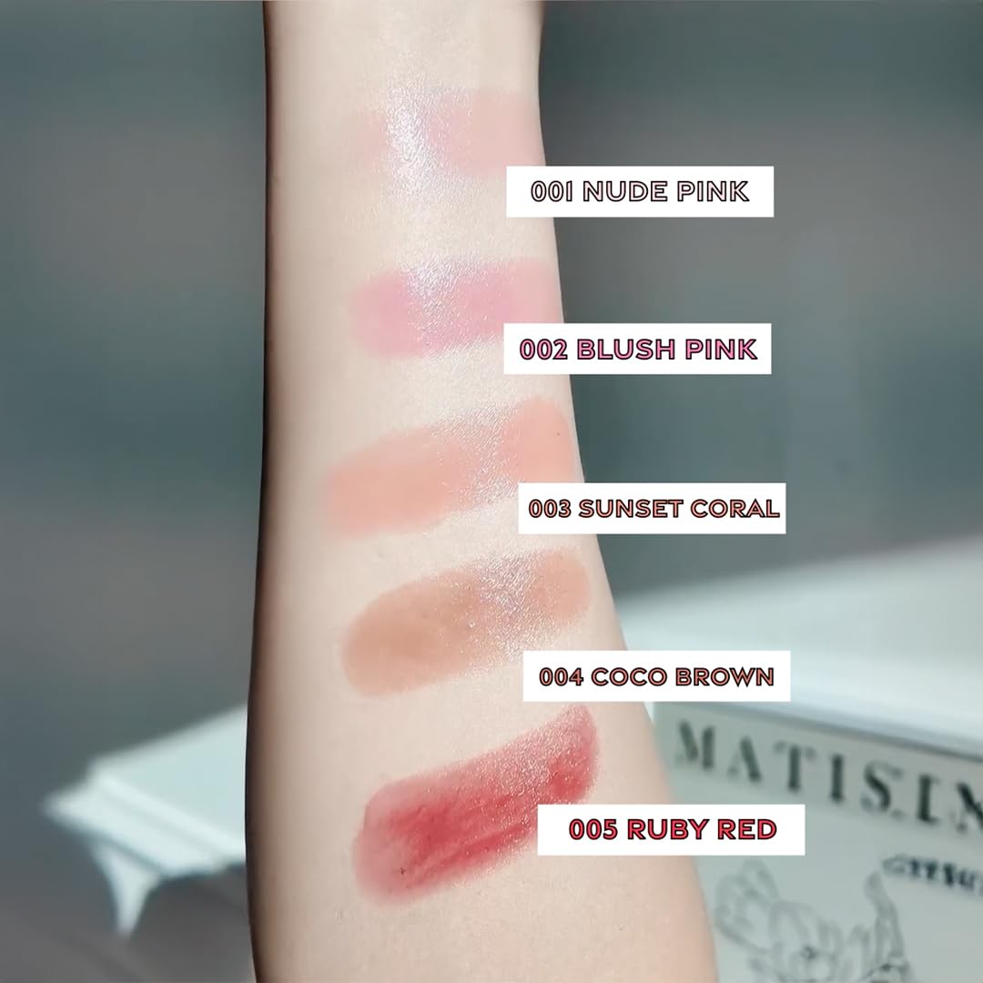 Vegan J. Lip Balm – Long-Lasting Hydration with Natural Color – Korean Beauty, Oasis Plant Complex, Silicone-Free, Vegan & Cruelty-Free Lip Care (001 Nude Pink)