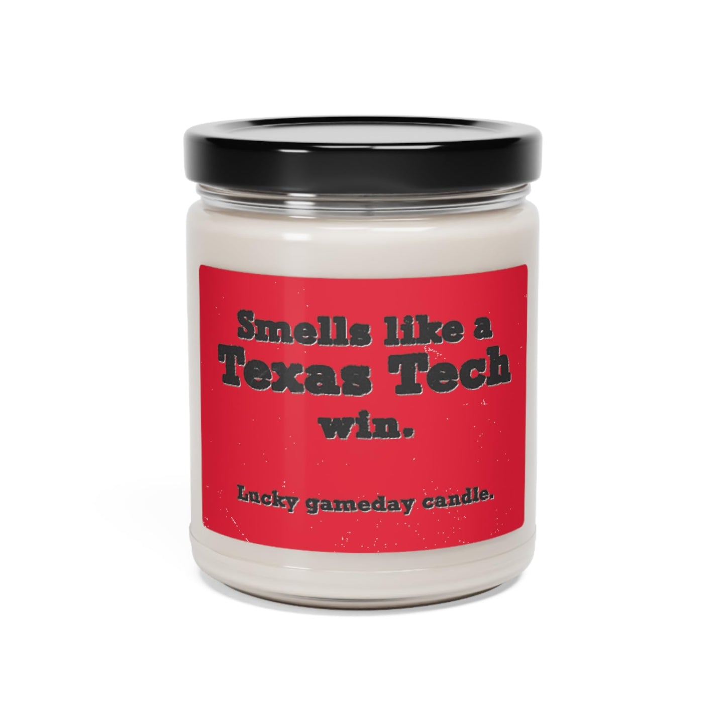 Smells Like a Texas Tech Win Scented Candle, Raiders Football, Wreck 'em, College Football Season, Boyfriend Gift, Gift for Dad, Football Gift for Husband (White Sage + Lavender)