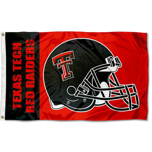 Texas Tech Large Football Helmet 3x5 College Flag