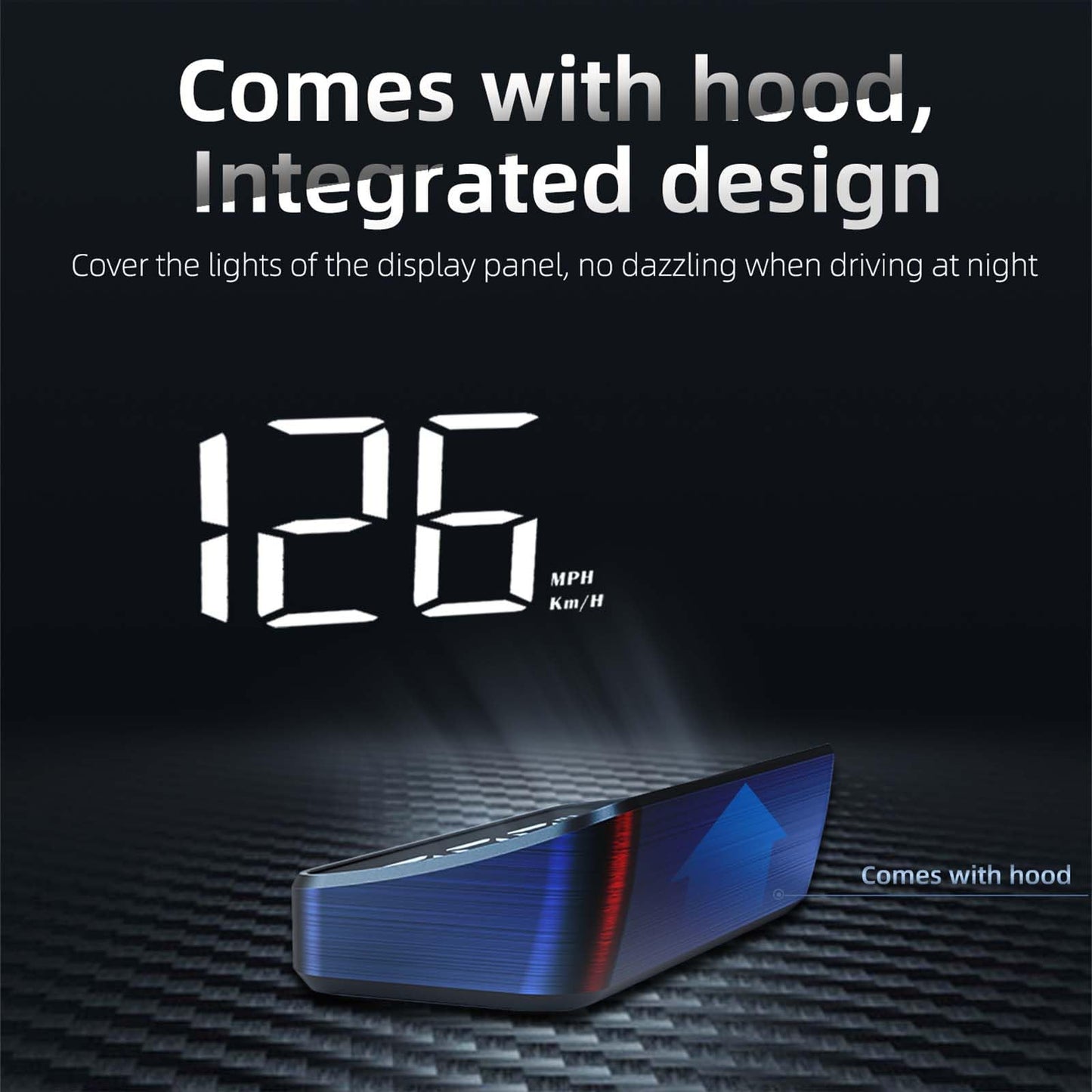 ACECAR Heads Up Display for Cars, Car Universal Windshield Projection HUD, Digital GPS Speedometer with MPH Speed, Suitable for All Vehicles (White)