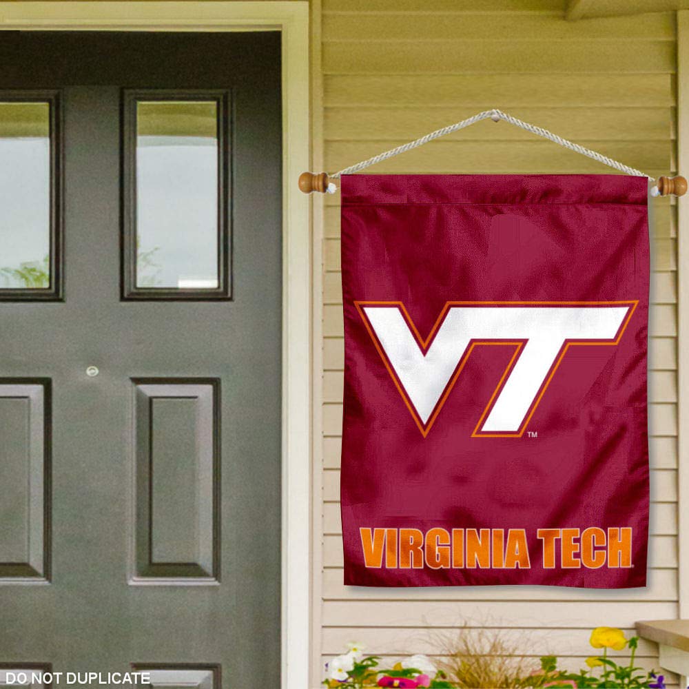 College Flags & Banners Co. Virginia Tech Hokies VT Banner with Hanging Pole