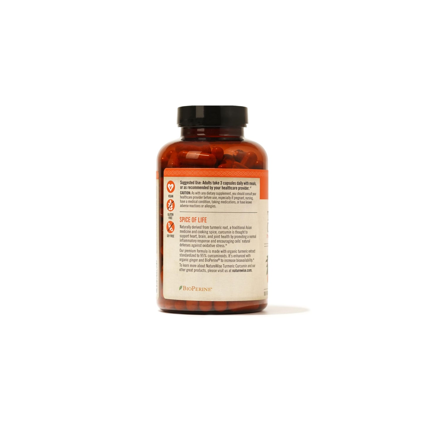 NatureWise Curcumin Turmeric 2250mg - 95% Curcuminoids & BioPerine Black Pepper Extract for Advanced Absorption - Daily Joint and Immune Health Support - Vegan, Non-GMO, 180 Count[60-Day Supply]