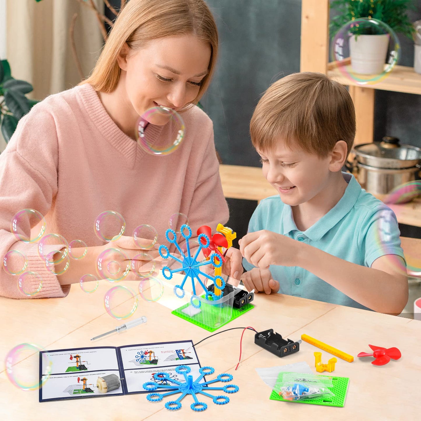 STEM Robotics Science Kits for Kids Age 8-12 8-10, STEM Toys for Boys Girls 6-8, Build Robot Building Kit Science Experiments Engineering Projects STEAM Activities Gifts 6 7 8 Year Old Boy Toys Crafts