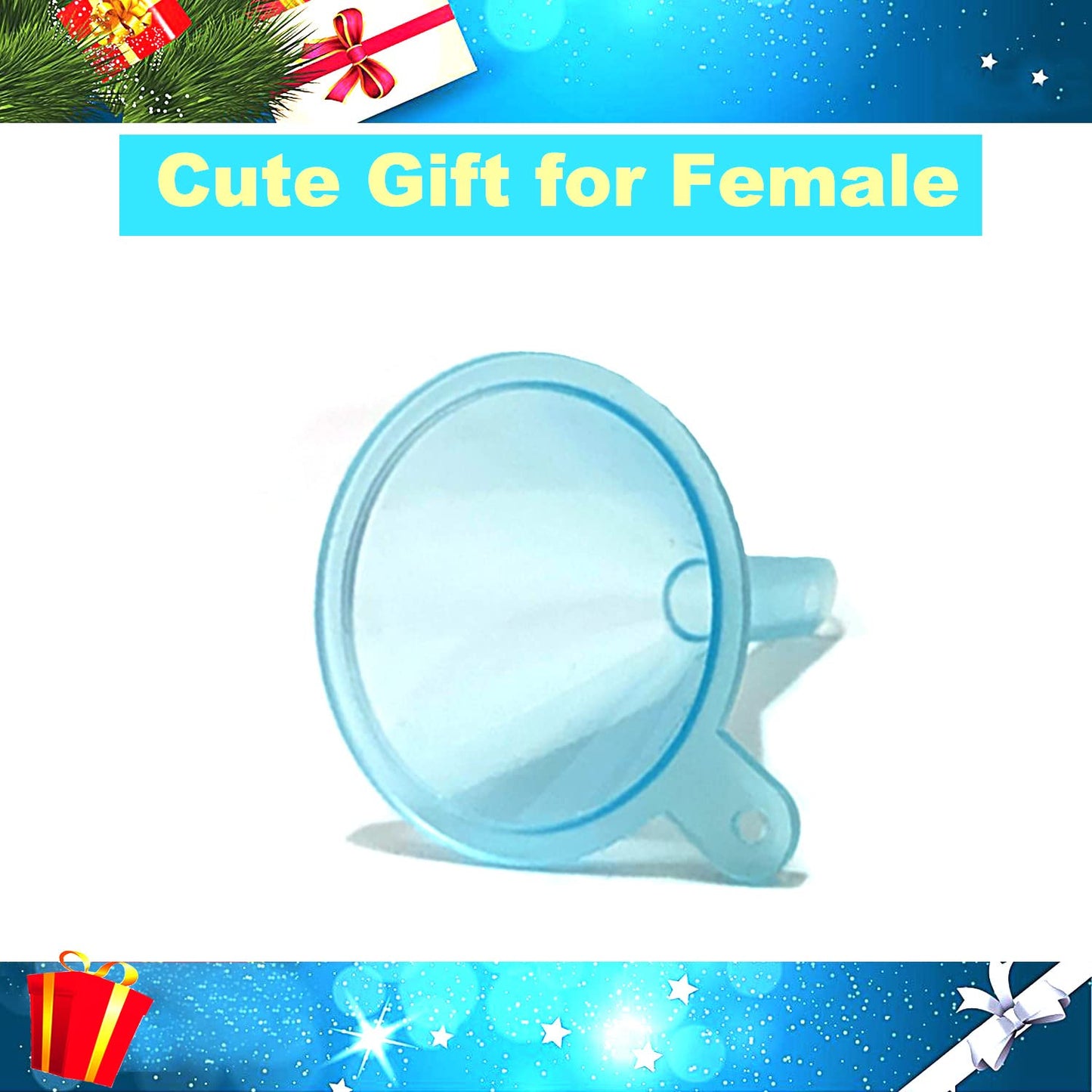 Avenoir Refillable Cosmetic Containers Funnels, Funnels for Filling Bottles of Lotion, Water, Essential Oils, Lotions, Shampoo, Conditions, Cleaning Products, 3 Blue
