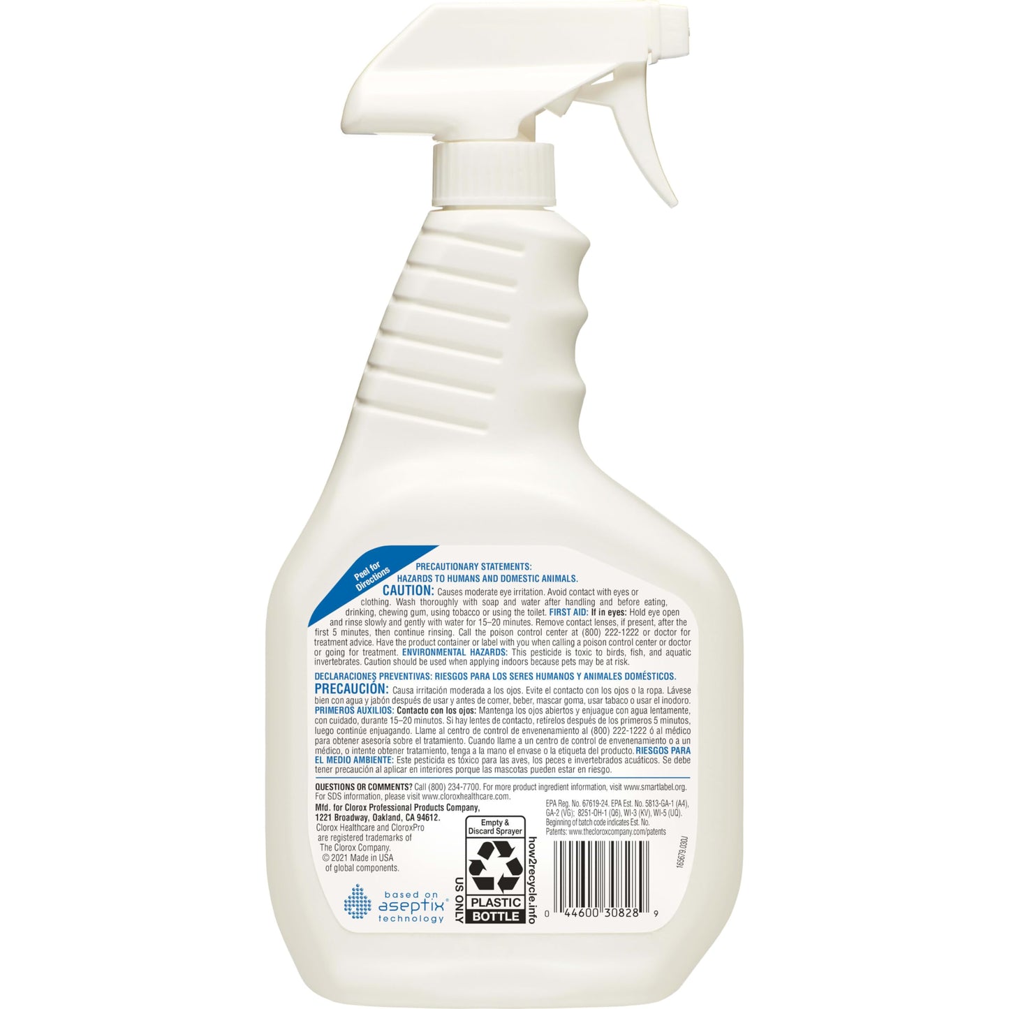 Clorox Healthcare Hydrogen Peroxide Cleaner Disinfectant, Bleach Free, 32 Fluid Ounces (Package May Vary)