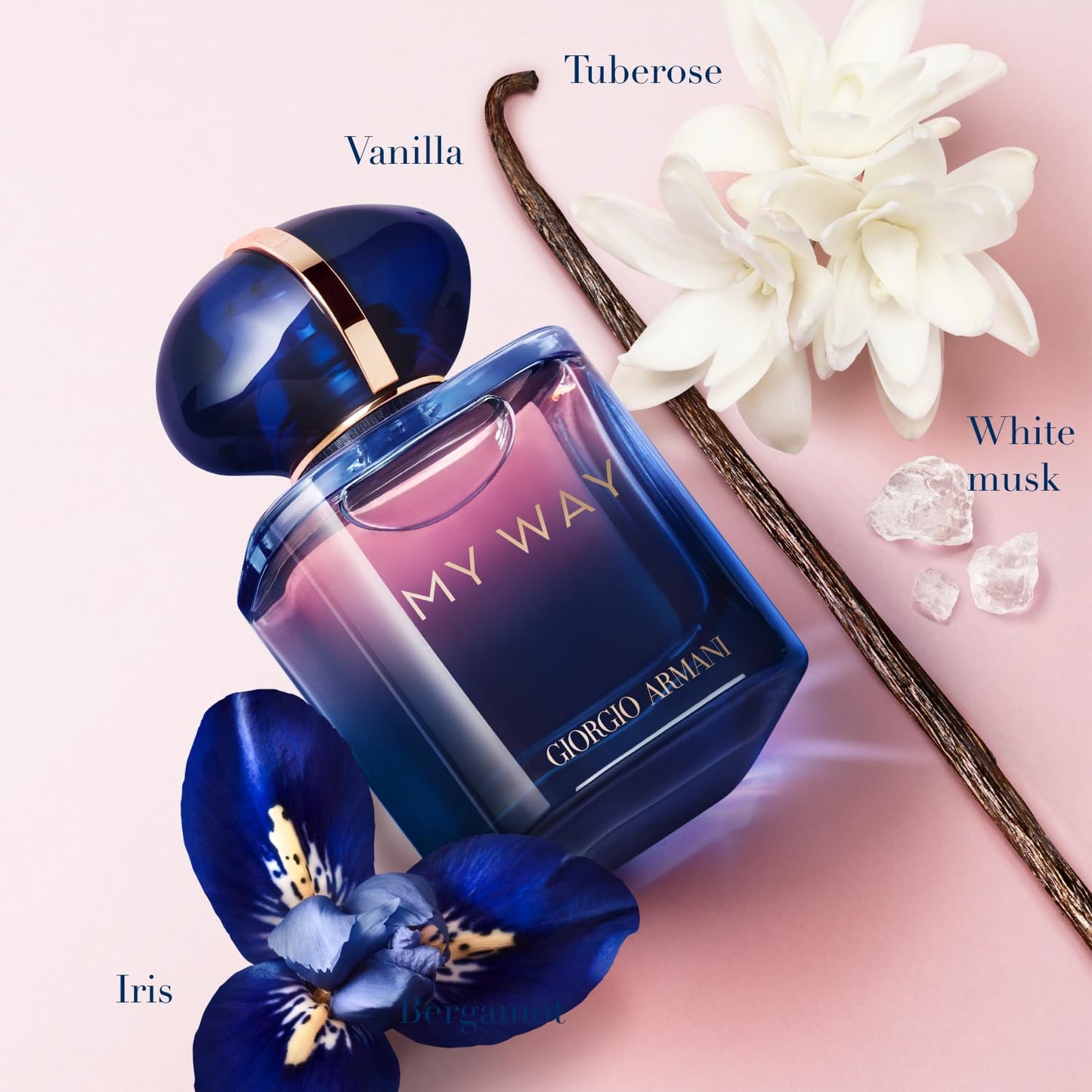 Armani beauty – My Way – Parfum – Perfume for Women – Floral Woody & Powdery Fragrance – Bergamot, Iris & Tuberose, Vanilla Notes - 1.7 Fl Oz