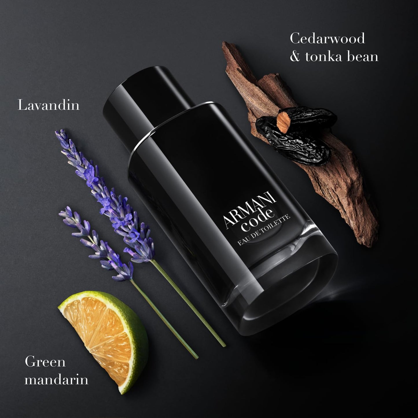 Armani Beauty- Code - Eau de Toilette - Cologne for Men - Ambery Woody Fragrance - Citrus, Lavandin, Tonka Bean Notes - 2.5 Fl Oz