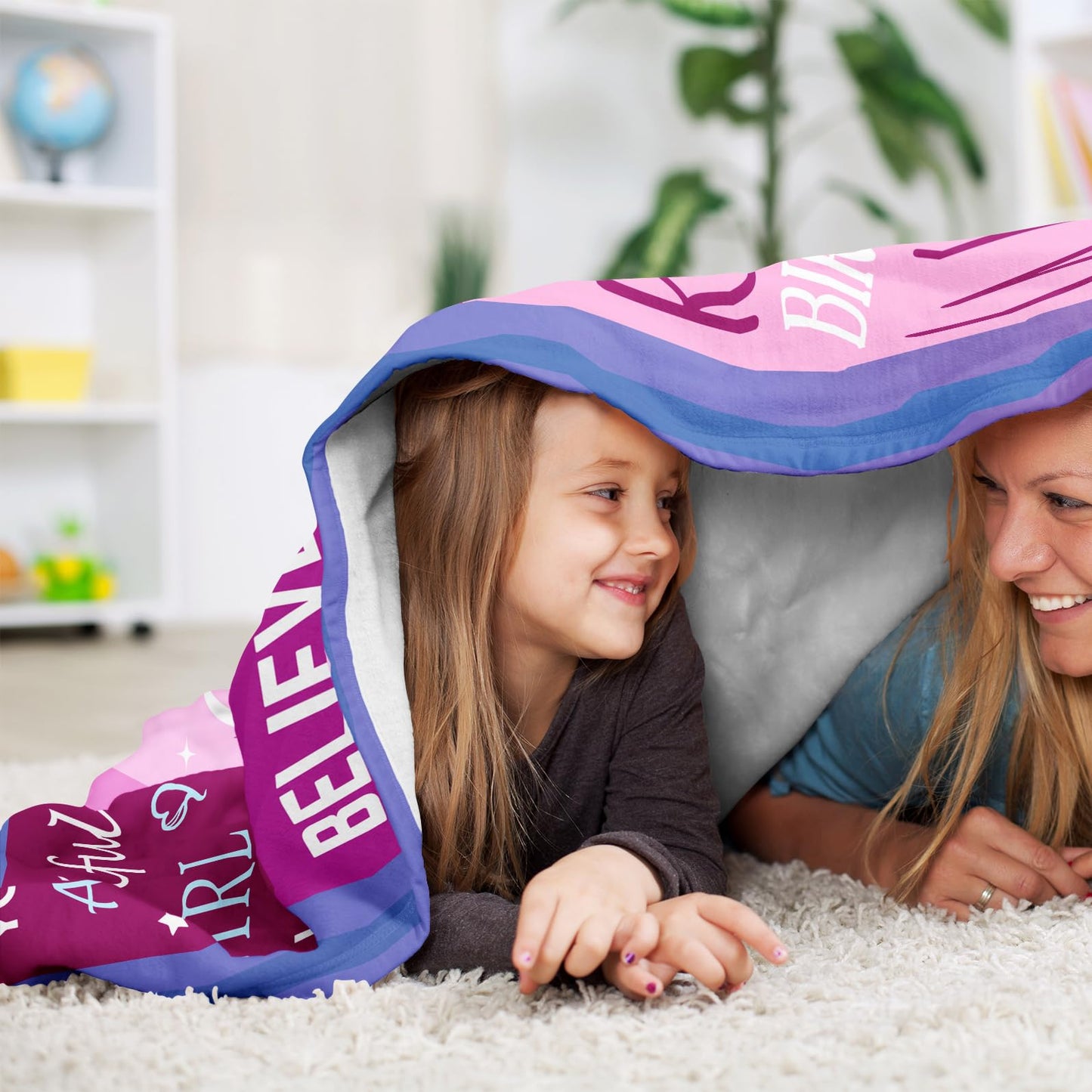 Pozevan 6 Year Old Girl Birthday Gifts Blanket, 6 Year Old Girl Gifts, Birthday Gifts for 6 Year Old Girls, 6th Birthday Decorations for Girls, Six Year Old Girl Birthday Gifts 60"X50"